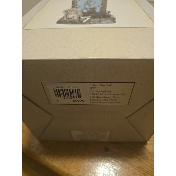 Cracker Barrel Skeleton In Casket LED Glitter Globe, Halloween Decor, New NIB